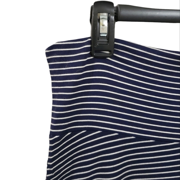 GAP Foldover Navy and White Striped Skirt Women's XL NWT - Picture 3 of 7